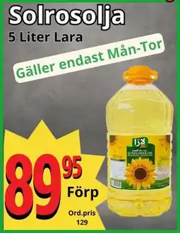 Supergrossen Solrosolja, SEK 89.95 erbjuda