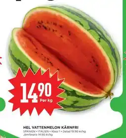 Willys HEL VATTENMELON KÄRNFRI, SEK 14.9 erbjuda
