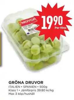 Willys GRÖNA DRUVOR, SEK 19.9 erbjuda
