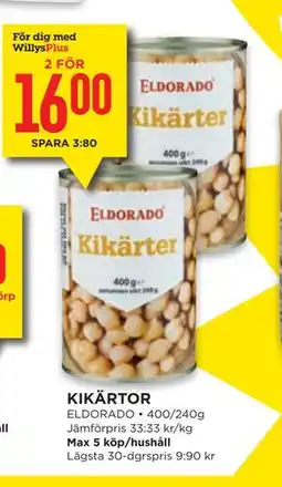 Willys KIKÄRTOR, Medlemspris erbjuda