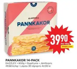 Willys PANNKAKOR 14-PACK, SEK 39.9 erbjuda