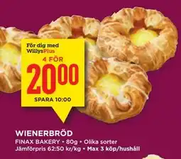 Willys WIENERBRÖD, Medlemspris erbjuda