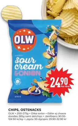 Willys Hemma CHIPS, OSTSNACKS, SEK 24.9 erbjuda