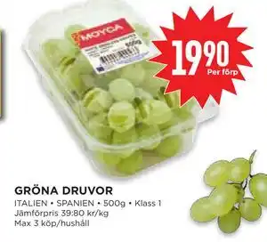 Willys Hemma GRÖNA DRUVOR, SEK 19.9 erbjuda