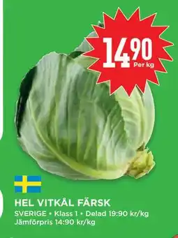 Willys Hemma HEL VITKÅL FÄRSK, SEK 14.9 erbjuda