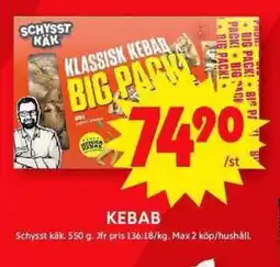 ICA Maxi SCHYSST KÄK Kebab erbjuda