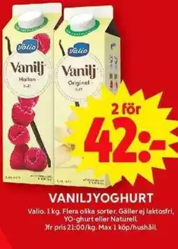 ICA Maxi VALIO Vaniljyoghurt erbjuda