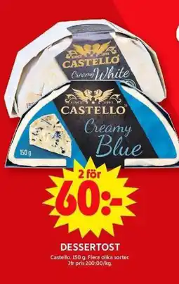 ICA Maxi CASTELLO Dessertost erbjuda