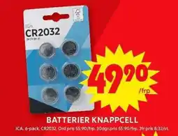 ICA Maxi ICA Batterier knappcell erbjuda