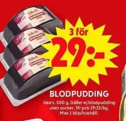 ICA Maxi Blodpudding erbjuda