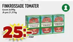 Din Mat GARANT Finkrossade tomater erbjuda