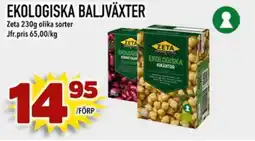 Din Mat ZETA Ekologiska baljväxter erbjuda