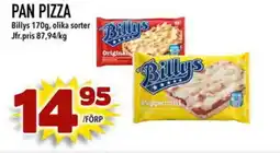Din Mat Billy's Pan pizza erbjuda