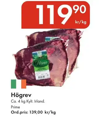 Snabbgross Högrev erbjuda