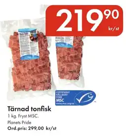 Snabbgross Tärnad tonfisk erbjuda