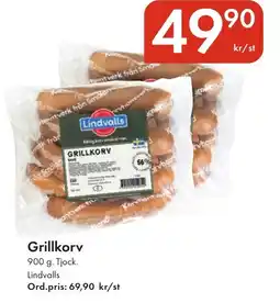 Snabbgross Lindvalls Grillkorv erbjuda