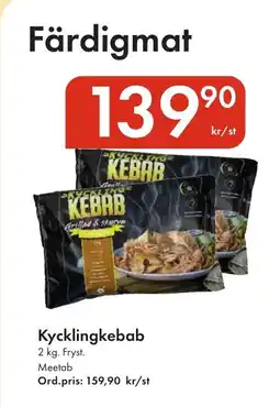 Snabbgross Kycklingkebab erbjuda