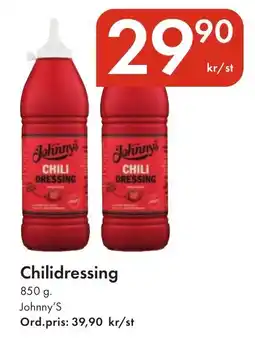 Snabbgross Johnny's Chilidressing erbjuda