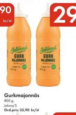 Snabbgross Johnny's Gurkmajonnäs erbjuda