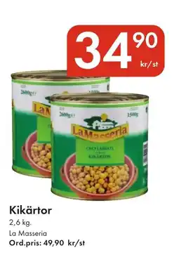 Snabbgross Kikärtor erbjuda