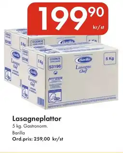 Snabbgross Lasagneplattor erbjuda