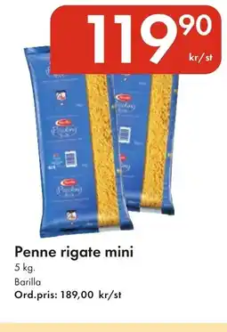Snabbgross BARILLA Penne rigate mini erbjuda