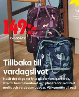 ICA Maxi RYGGSÄCK erbjuda