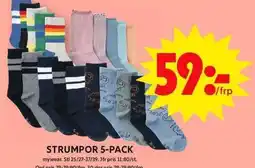 ICA Maxi STRUMPOR 5-PACK erbjuda