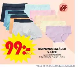 ICA Maxi BARNUNDERKLÄDER 5-PACK erbjuda