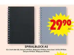 ICA Maxi SPIRALBLOCK A5 erbjuda