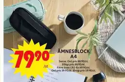ICA Maxi ÄMNESBLOCK A4 erbjuda