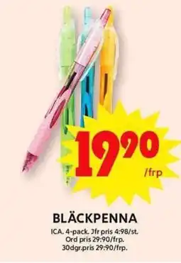 ICA Maxi BLÄCKPENNA erbjuda