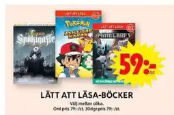 ICA Maxi LÄTT ATT LÄSA-BÖCKER erbjuda