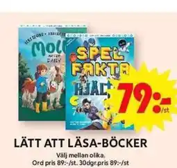 ICA Maxi LÄTT ATT LÄSA-BÖCKER erbjuda