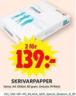 ICA Maxi SKRIVARPAPPER erbjuda