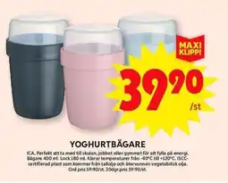 ICA Maxi YOGHURTBÄGARE erbjuda