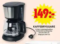 ICA Maxi KAFFEBRYGGARE erbjuda