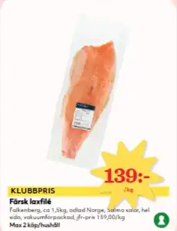 Hemköp Färsk laxfilé erbjuda