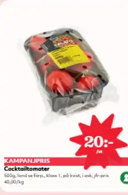 Hemköp KAMPANJPRIS Cocktailtomater erbjuda