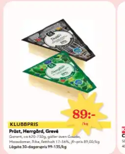 Hemköp Präst, Herrgård, Grevé erbjuda