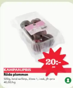 Hemköp Röda plommon erbjuda