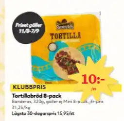 Hemköp Tortillabröd 8-pack erbjuda