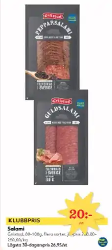 Hemköp Salami erbjuda