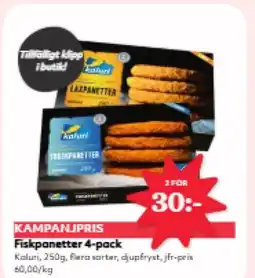 Hemköp Fiskpanetter 4-pack erbjuda