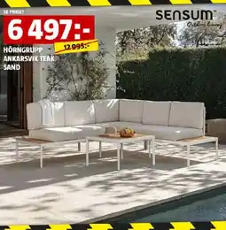 Bauhaus HÖRNGRUPP ANKARSVIK TEAK SAND erbjuda
