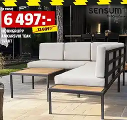 Bauhaus HÖRNGRUPP ANKARSVIK TEAK erbjuda
