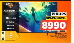 Power 65" 4K Smart TV Uppslukande Ambilight erbjuda