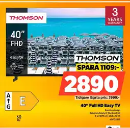 Power THOMSON 40" Full HD Easy TV erbjuda
