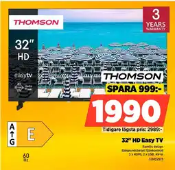 Power THOMSON 32" HD Easy TV erbjuda