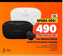 Power JBL True Wireless hörlurar Anslut till två enheter samtidigt erbjuda